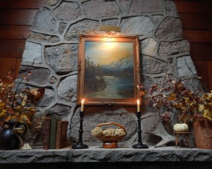 Thanksgiving mantel