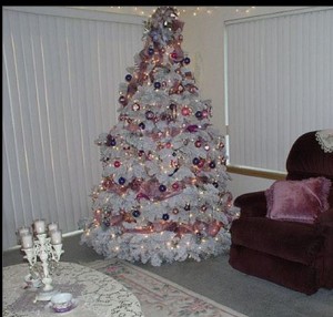 flocked tree