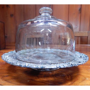 glass & silver cloche