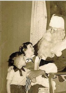 kids with Santa