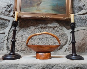 wood candlesticks