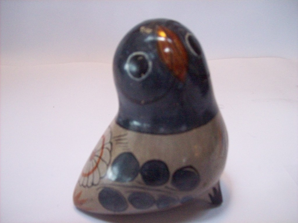 Vintage Mexican Pottery Owl