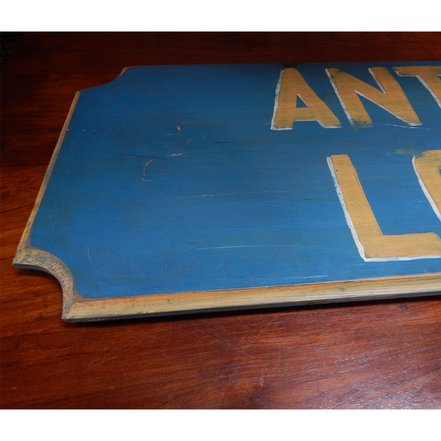 Vintage Antler Lodge Sign