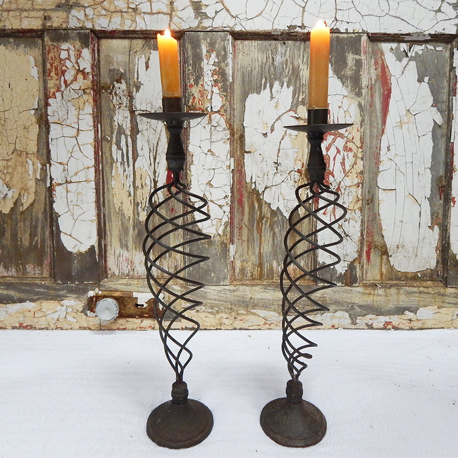 Vintage Wire Candle Holders